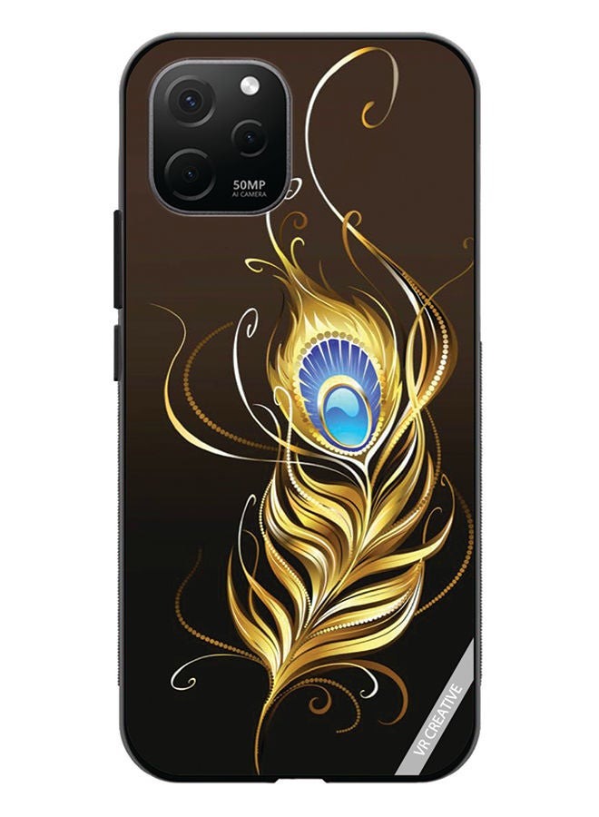 VR CREATIVE Protective Case Cover For Huawei Nova Y61 Feather Design Multicolour - Image 1