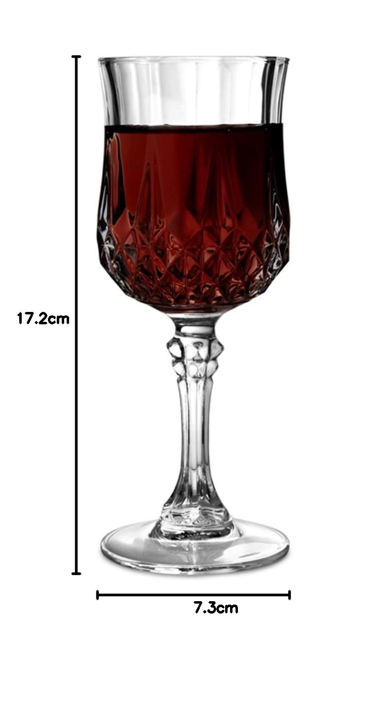PrimeWorld Glass Wine Glass - 6 Pieces, Clear, 220 M, 230.00 Milliliter - 230 Ml - Image 4