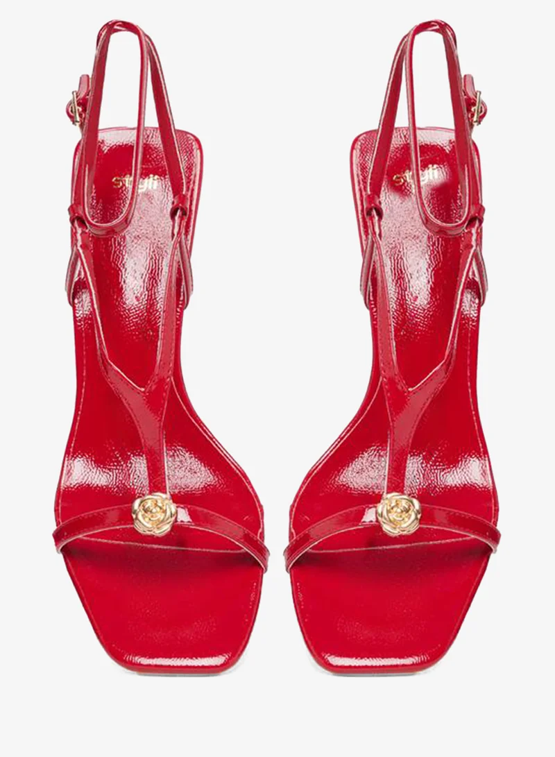 Styli Stiletto Heel Sling Back Sandals