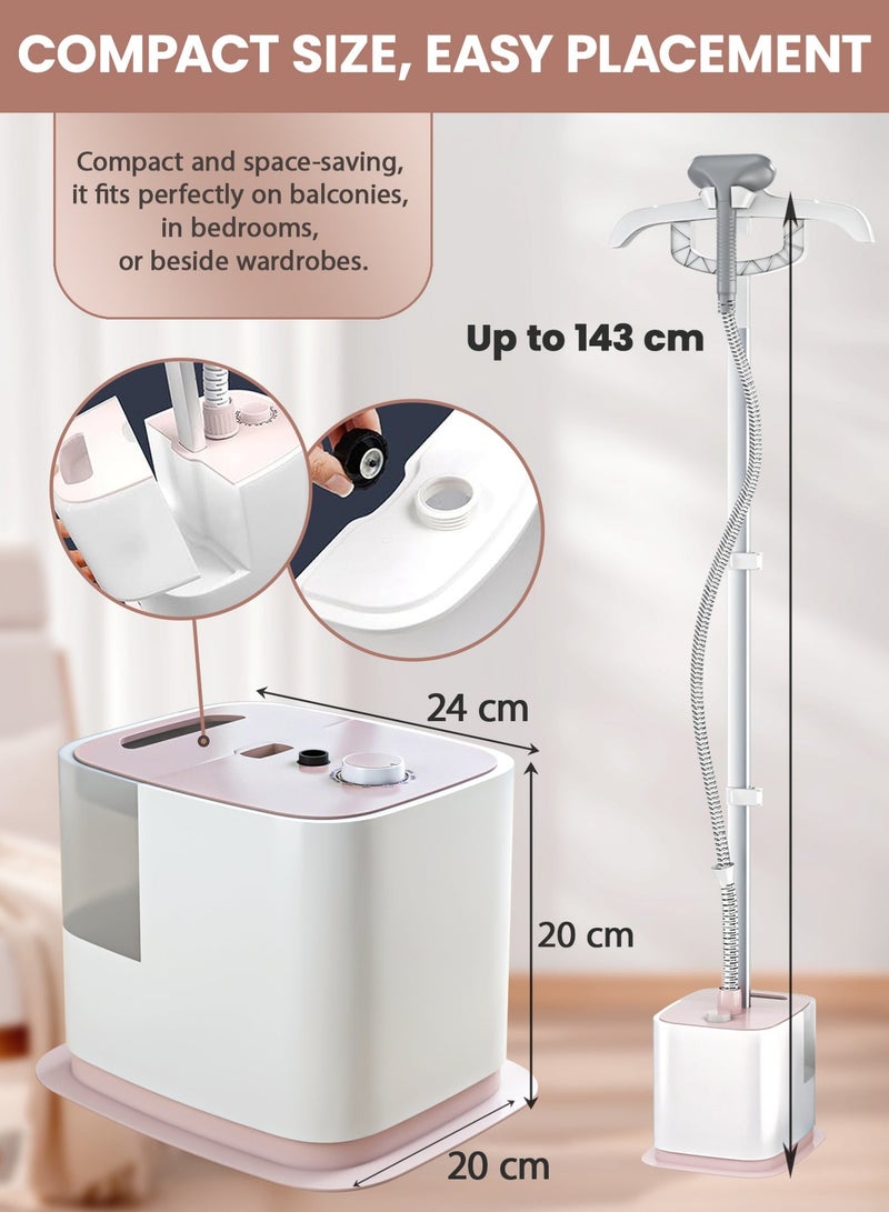 عربست مكواة بخار قوية بقوة 2000 واط، مكواة ملابس منزلية أحادية القطب مع لوح كي، مكواة بخار، خزان مياه كبير سعة 1.8 لتر لا يتطلب إضافة مياه متكررة - Image 5