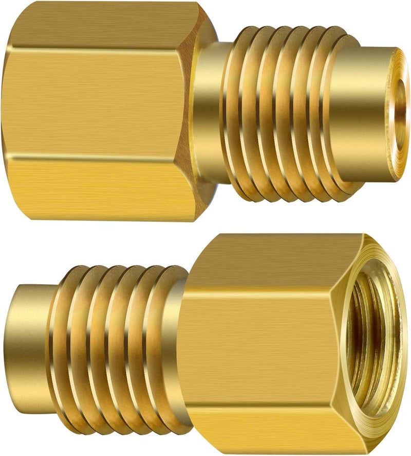 ExcelFu 6 Pieces R134A Brass Refrigerant Tank Adapter Set - Image 3