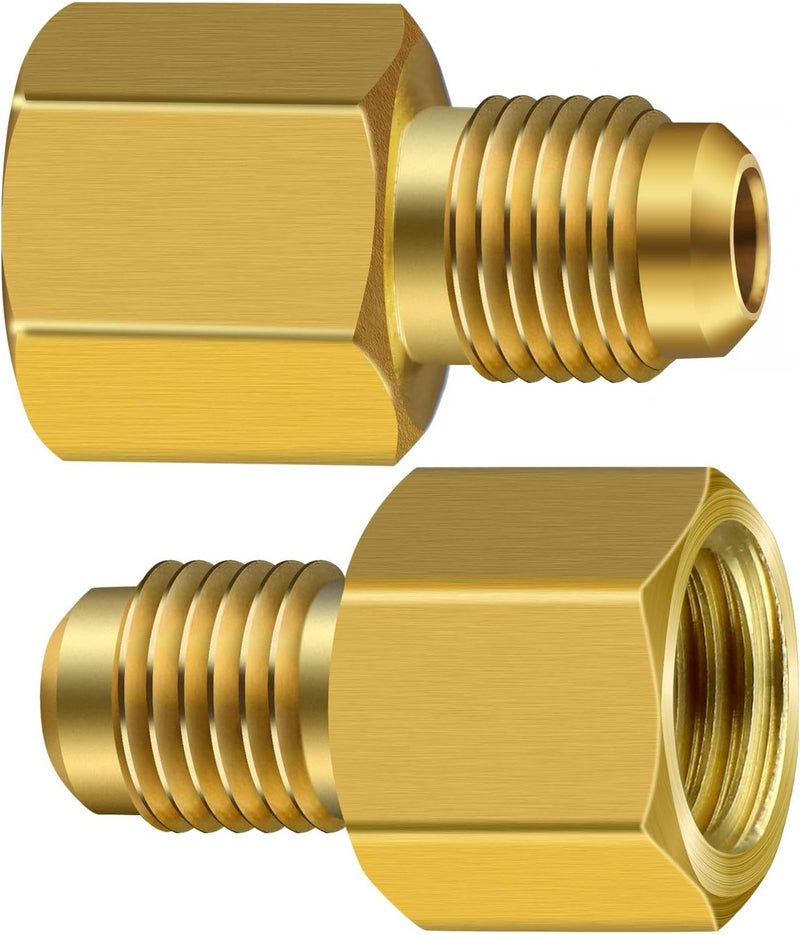 ExcelFu 6 Pieces R134A Brass Refrigerant Tank Adapter Set - Image 4