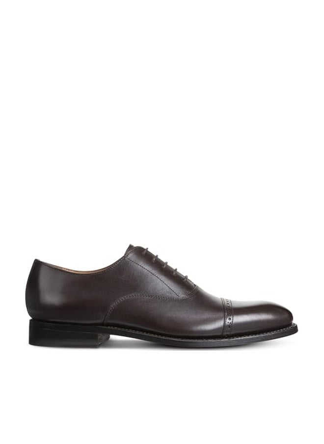 Allen Edmonds Mens Brady Cap Toe Oxford Oxford Chestnut Leather 10.5 D - Image 1