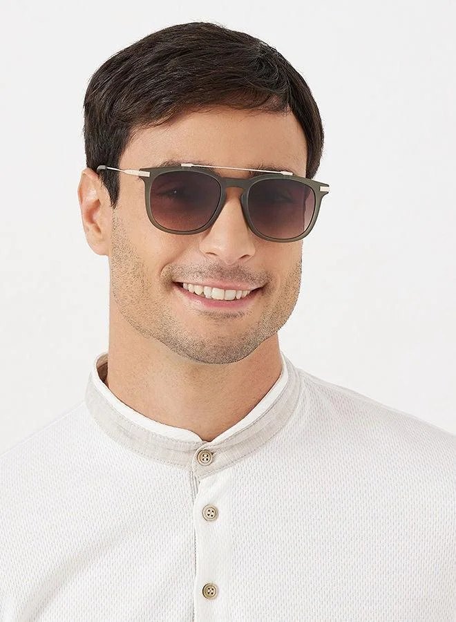 30Sundays 30Sundays CHALLENGER,Men Sunglasses, Aviator Sunglasses, UV Protection: UV400 (Green,Brown)