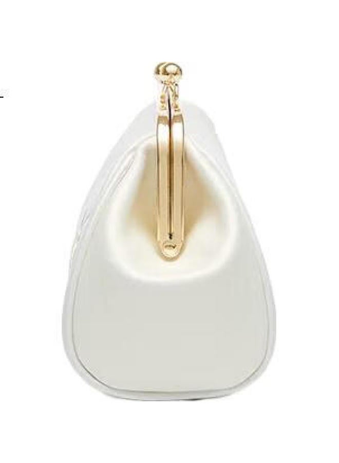 Pmsix Women'S White Embroidered Vintage-Style Qipao Bag, Handheld, Shoulder, Crossbody Bag, Practical Qixi Festival Gift For Wife Or Girlfriend - Image 2