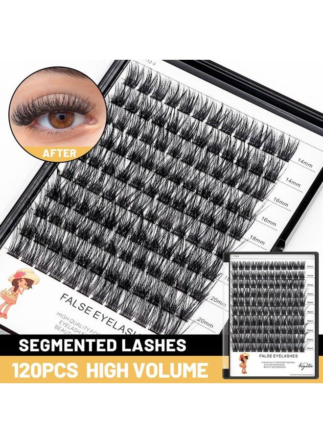 Vayator Mixed Size Kit with Applicator and Lash Bond & Seal 8-14mm/10-16mm/14-20mm Mix D Curl/DD Curl Makeup Cluster Grafting Eyelashes Individual Extension (C#8-10-12-14mm Mixed)  - Image 5