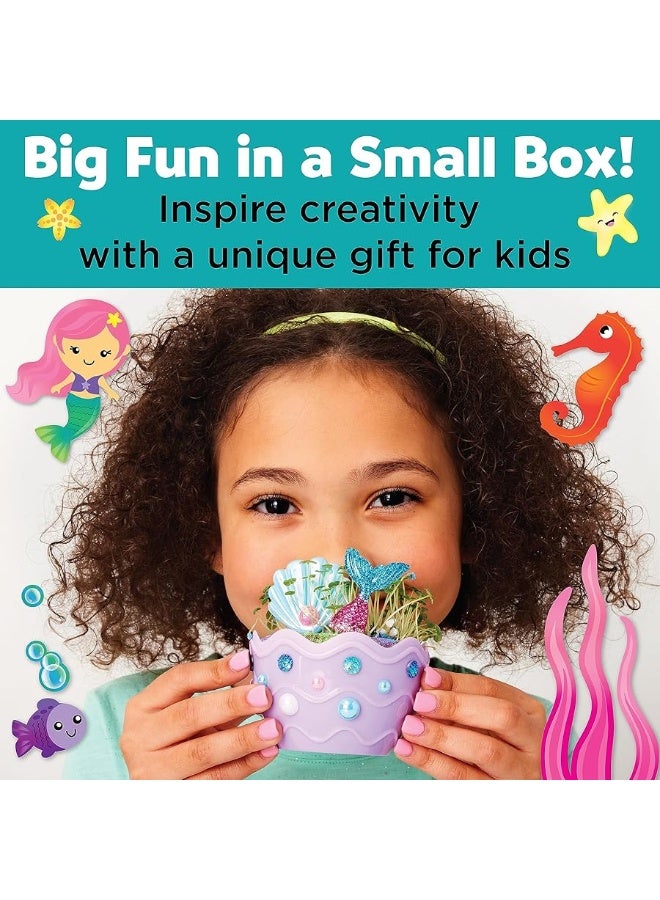 Creativity for Kids Mini Garden Mermaid Terrarium Kit - Crafts and Gifts for Girls Ages 6-8+, Stocking Stuffers - Image 1