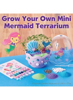 Creativity for Kids Creativity for Kids Mini Garden Mermaid Terrarium Kit - Crafts and Gifts for Girls Ages 6-8+, Stocking Stuffers  - Image 3