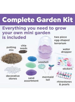 Creativity for Kids Creativity for Kids Mini Garden Mermaid Terrarium Kit - Crafts and Gifts for Girls Ages 6-8+, Stocking Stuffers  - Image 2