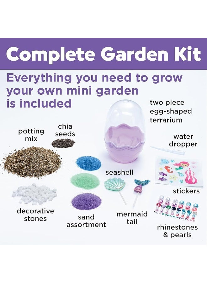 Creativity for Kids Mini Garden Mermaid Terrarium Kit - Crafts and Gifts for Girls Ages 6-8+, Stocking Stuffers - Image 2