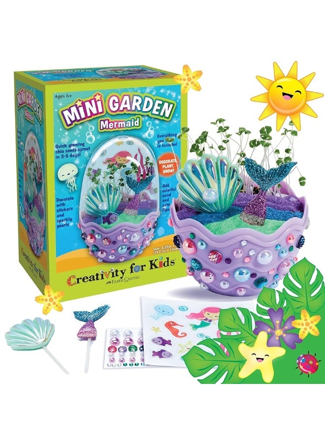 Creativity for Kids Mini Garden Mermaid Terrarium Kit - Crafts and Gifts for Girls Ages 6-8+, Stocking Stuffers - Image 5