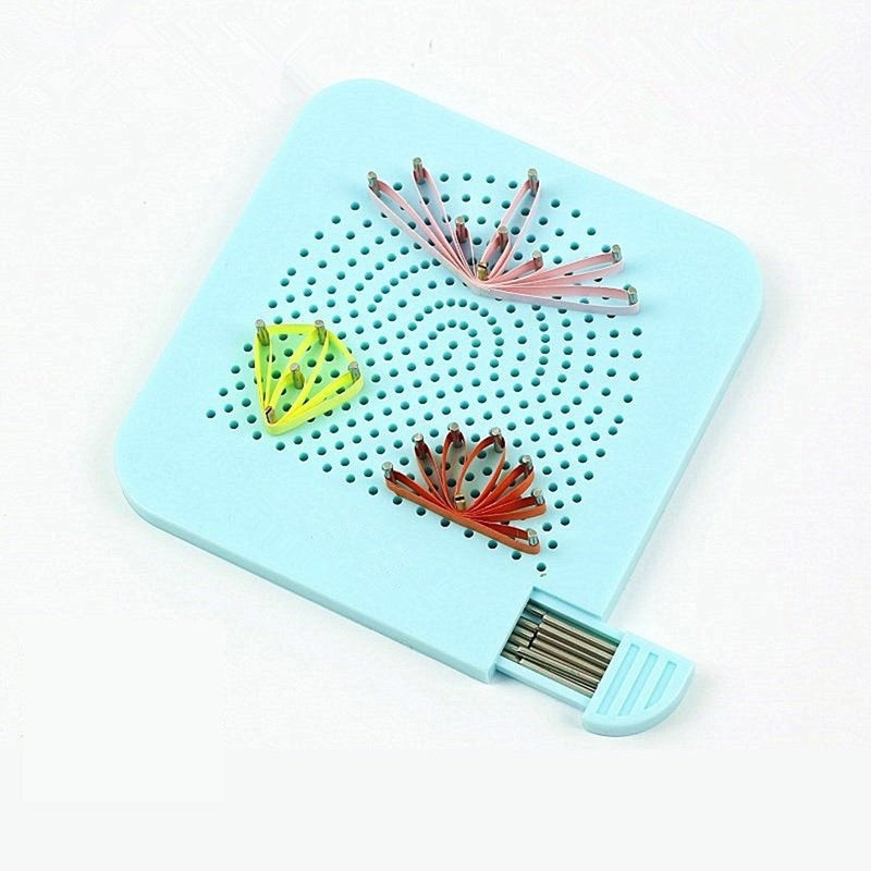YURROAD Quilling Tool Quil Board with Pins Storage Box, Grid Guide Quilling Board for Making Paper Strips - Image 1