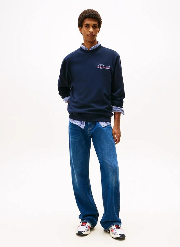 TOMMY JEANS  Regular Entry Dna Play Sweatshirt for Men | Best Price UAE