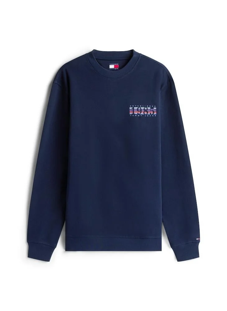 TOMMY JEANS  Regular Entry Dna Play Sweatshirt for Men | Best Price UAE