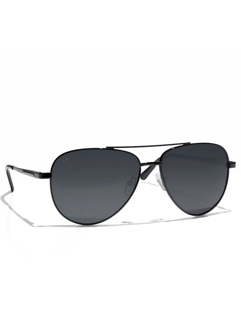 selfie Selfie Polarized Black Lense Black Metal Frame Sunglasses, SE8286-C1  - Image 3