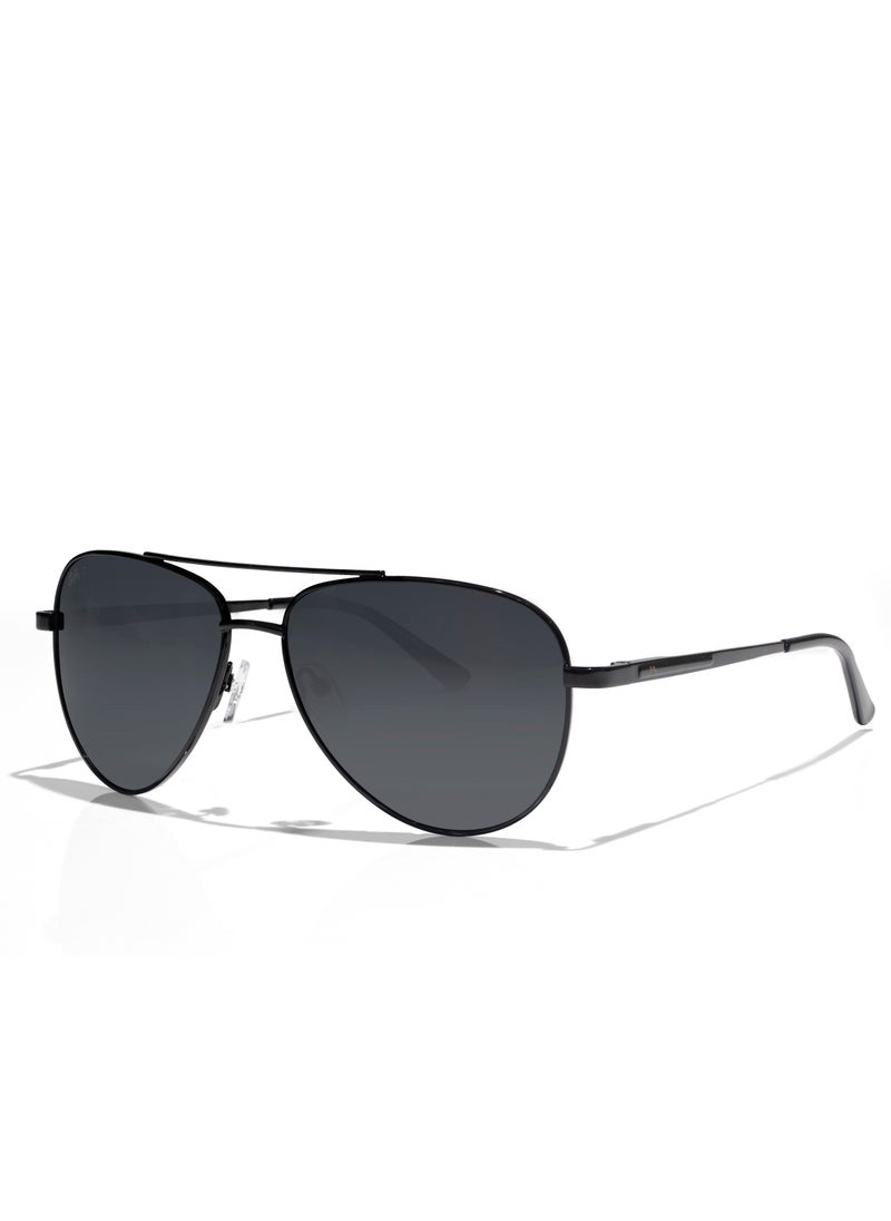 selfie Selfie Polarized Black Lense Black Metal Frame Sunglasses, SE8286-C1  - Image 2