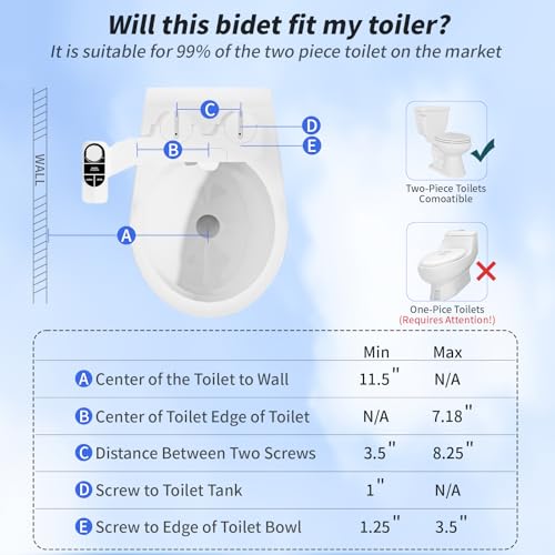 SAMODRA Non-Electric Bidet - Self Cleaning Dual Nozzle (Frontal and Rear Wash) Fresh Water Bidet Toilet Seat Attachment with Independent Adjustable Water Pressure (Classic Black/Silver) - Image 4