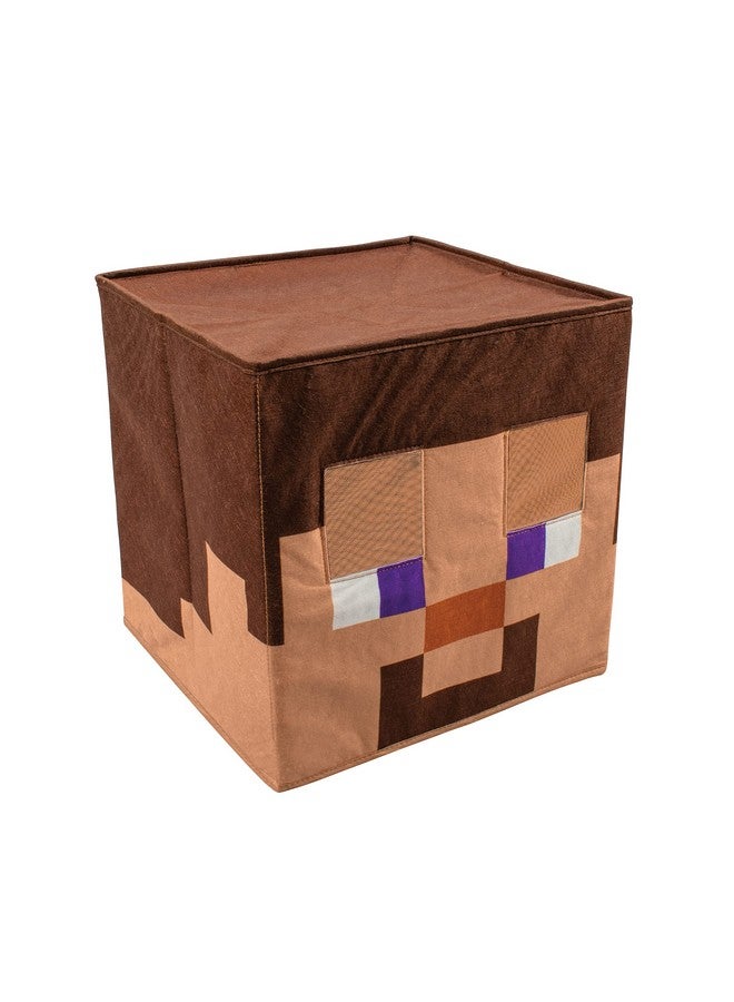Disguise childrens Minecraft Block Headpiece, Official Minecraft Accessories, Single Size Costume Headpiece, A, One Size US, Steve - Image 1