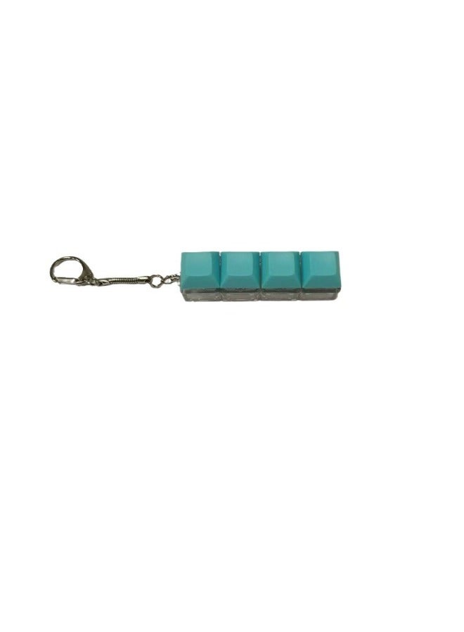 Press Transparent Candy Color 2 Holes 3 Holes 4 Holes Can Be Freely Matched With High Special Black Black Tea Green Axis Keyboard Shaft Experience Device-Color:4-hole Transparent No. 9 Green Shaft Without Light  - Image 1
