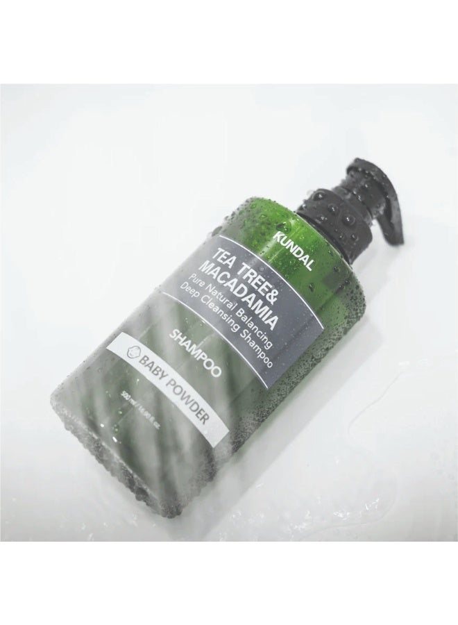 KUNDAL Tea Tree & Macadamia Shampoo - Baby Powder 500 ml - Image 4
