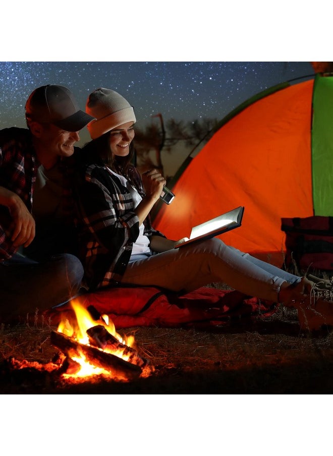 Oudain 4 Pieces Hand Crank Solar Powered Flashlight LED Rechargeable Flashlight Survival Emergency Hand Crank Lantern Snap Carabiner Torch for Outdoor Sports Camping Hiking  - Image 2