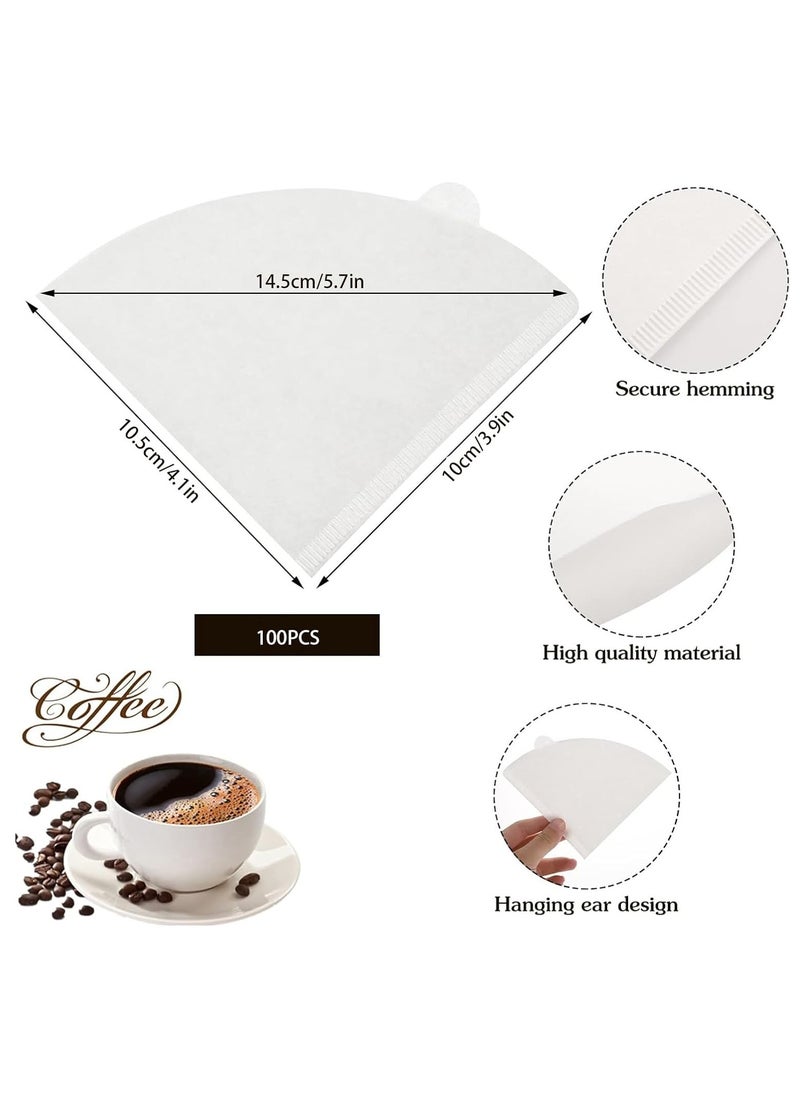 HW Cone Coffee Filters Size 01, 100 Count V01 Coffee Filter Paper, Compatible with V60 and Conical Shaped Pour Over Coffee Dripper and Drip Coffee Maker, White  - Image 2