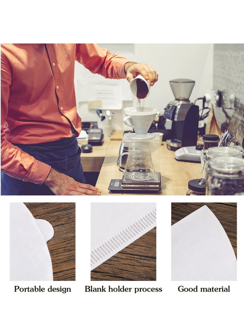 HW Cone Coffee Filters Size 01, 100 Count V01 Coffee Filter Paper, Compatible with V60 and Conical Shaped Pour Over Coffee Dripper and Drip Coffee Maker, White  - Image 4