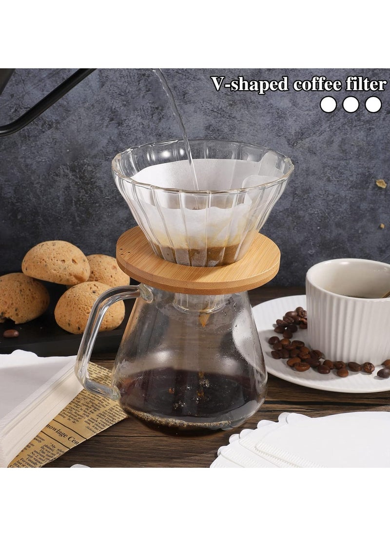 HW Cone Coffee Filters Size 01, 100 Count V01 Coffee Filter Paper, Compatible with V60 and Conical Shaped Pour Over Coffee Dripper and Drip Coffee Maker, White  - Image 5