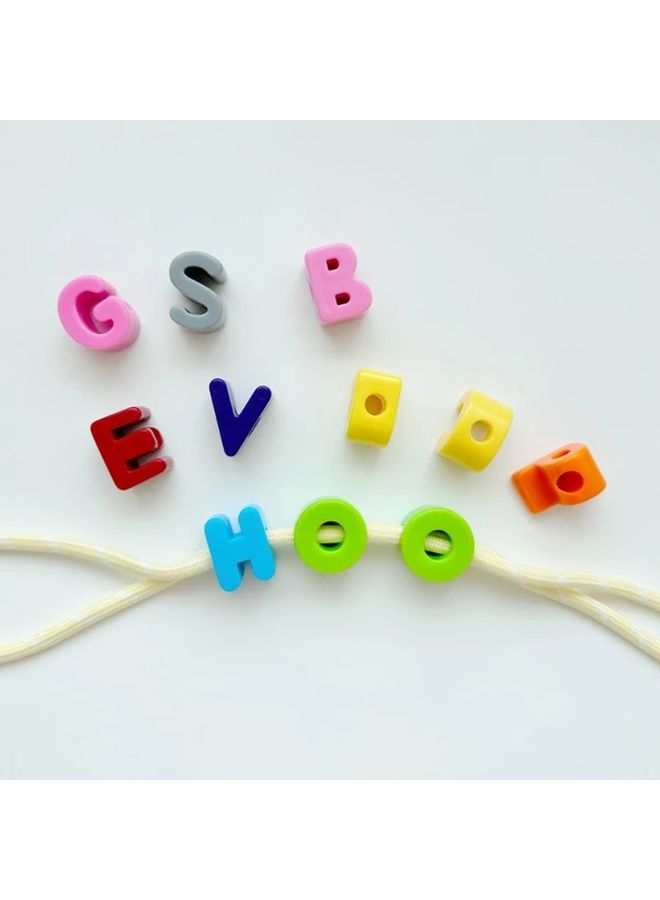 Large Hole Alphabet Number Beads DIY Crafts Keychains Bracelets 1pc - Image 5