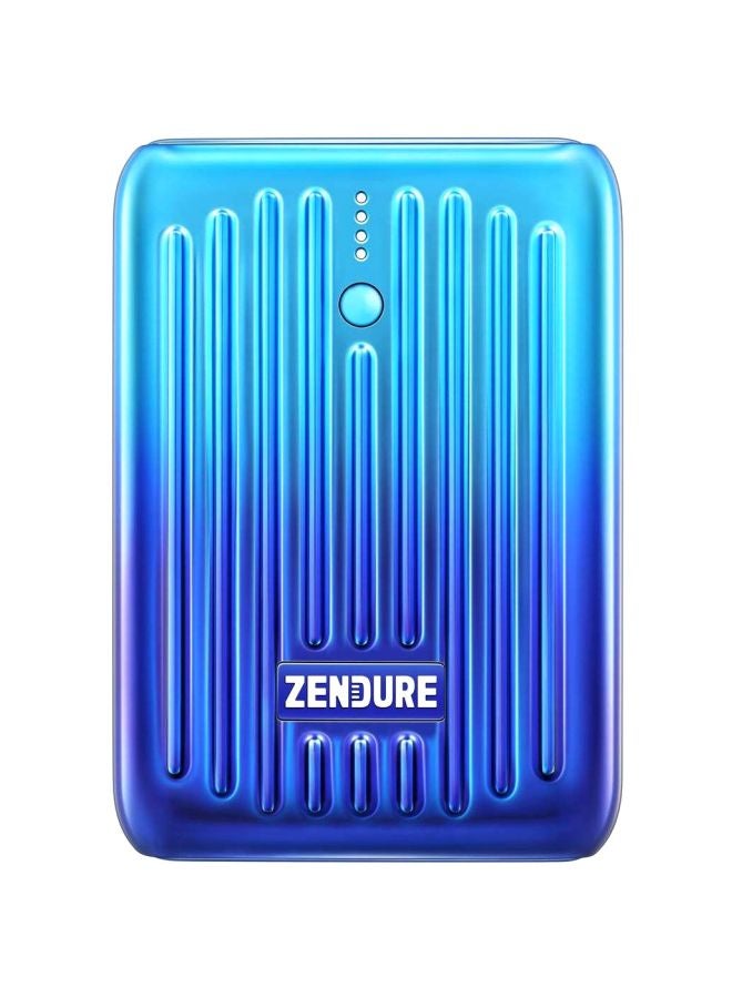 ZENDURE 10000 mAh Super Mini Portable Power Bank Blue - Image 1
