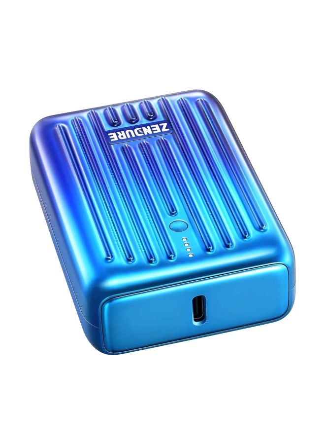 ZENDURE 10000 mAh Super Mini Portable Power Bank Blue - Image 2