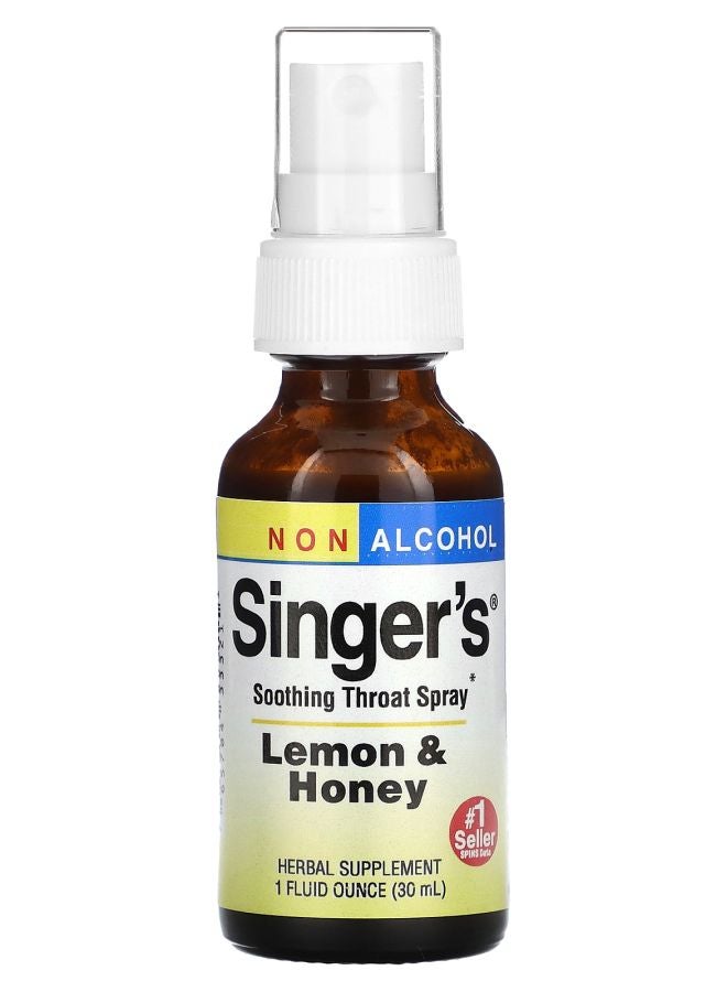 Singer's Soothing Throat Spray Non  Lemon & Honey 1 fl oz (30 ml)