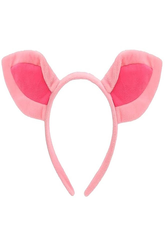 KEPATO Animal Ears Headbands Jungle Safari Party Favors Wild One Birthday Decorations Photo Booth Props for Halloween & Party (Pig) - Image 1