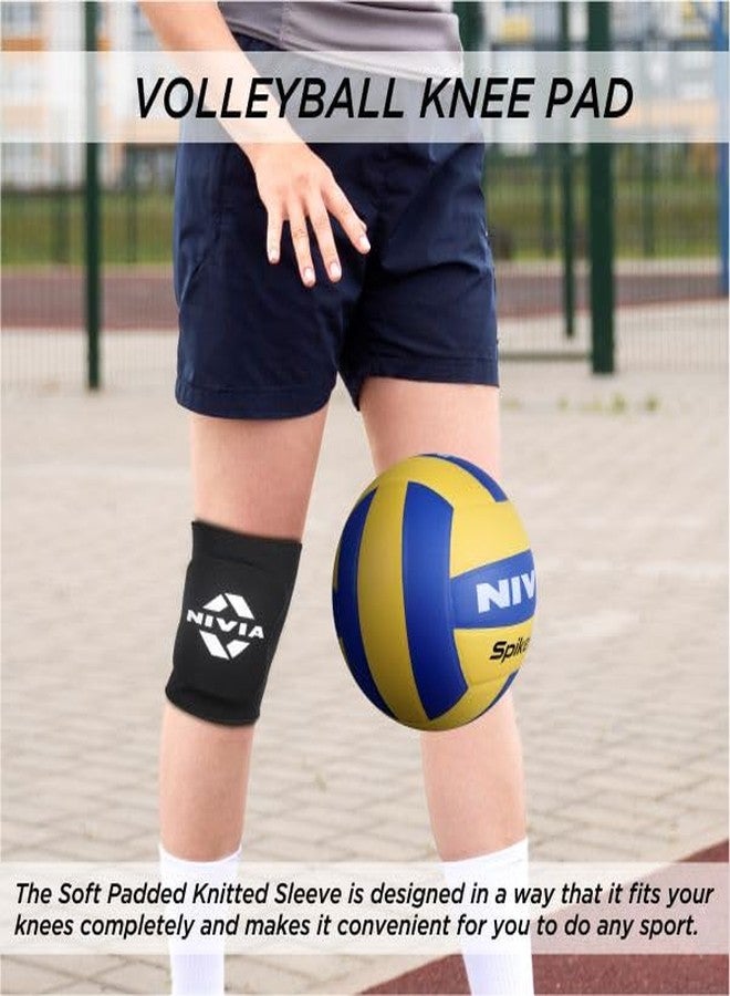 Nivia Volleyball Knee Pads For Men & Women, Durable Protective Gear with Shock Absorbing Padding, Lightweight Breathable Material & Secure Fit for Training, Gym & Fitness, Available In Pair (Black) - Image 3