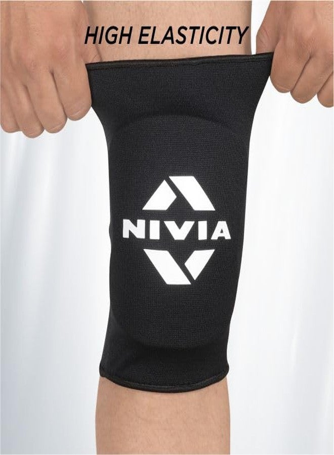 Nivia Volleyball Knee Pads For Men & Women, Durable Protective Gear with Shock Absorbing Padding, Lightweight Breathable Material & Secure Fit for Training, Gym & Fitness, Available In Pair (Black) - Image 5