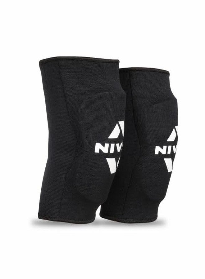 Nivia Volleyball Knee Pads For Men & Women, Durable Protective Gear with Shock Absorbing Padding, Lightweight Breathable Material & Secure Fit for Training, Gym & Fitness, Available In Pair (Black) - Image 1