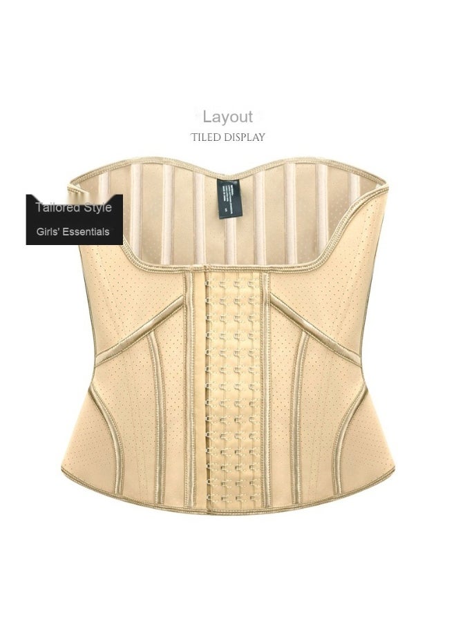 NIBEMINENT Three-Row Buckle Seamless Latex Waist Trainer  - Image 2