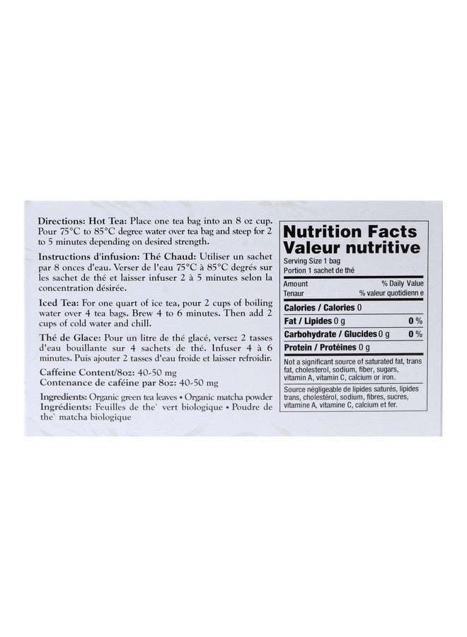 Uncle Lee's Tea - Organic Matcha Green Tea, High in Catechin, Rich in Antioxidants, Box, 40 Tea Bags - Image 2