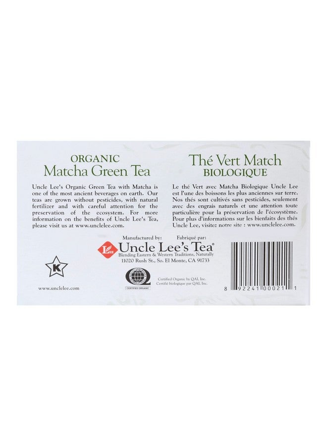 Uncle Lee's Tea - Organic Matcha Green Tea, High in Catechin, Rich in Antioxidants, Box, 40 Tea Bags - Image 3