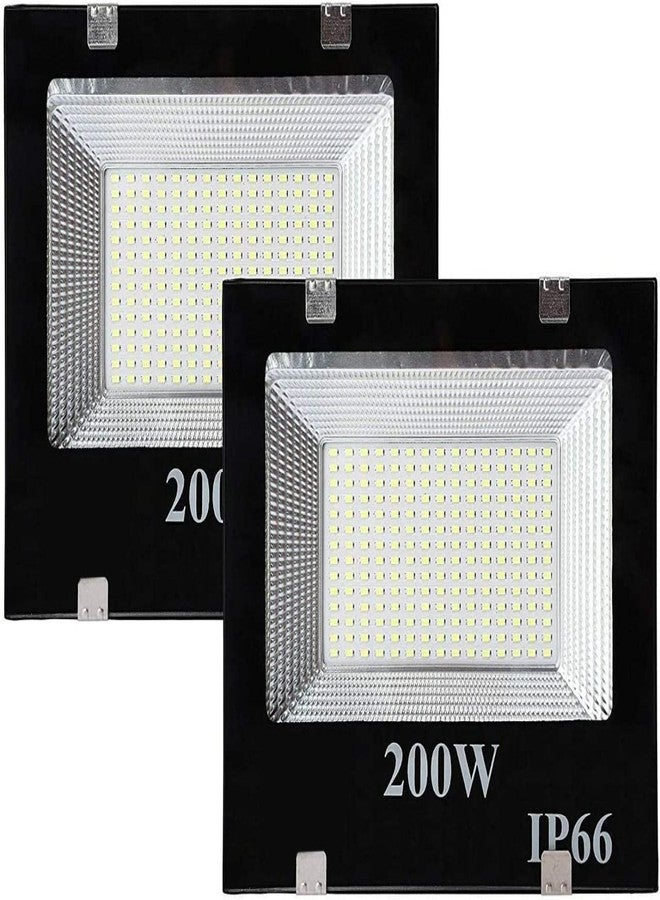 Gesto 200W Led Flood Light – Ip66 Waterproof Led Lights with 120° Wide Beam | Halogen Light,Focus Led Lamp Light for Yard,Showroom,Shop,Factory,Warehouse,Temple,Tent,Playground (Cool White)-Pack of 2 - Image 1