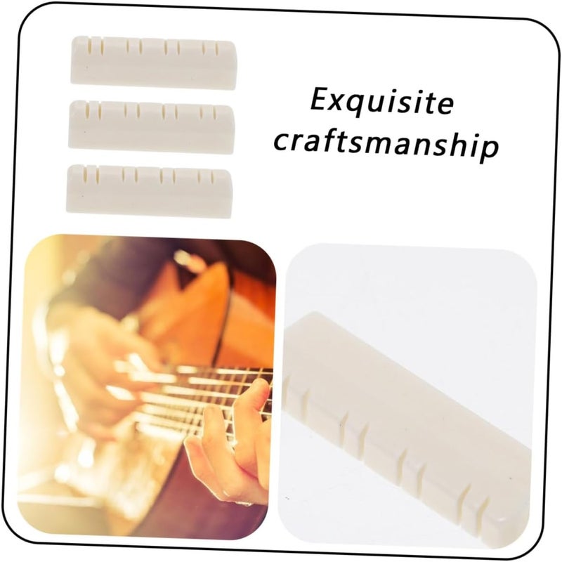 3 Pcs White Mandolin Neck Support Pillows Portable Oxbone Instrument Accessories for Mandolins with Smooth Surface Stable Neck Rest for Easy Maintenance - Image 3