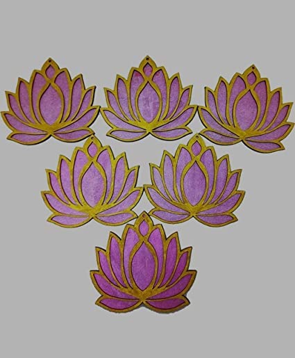 Nutts Art Craft Lotus Handmade Items Pack of 12  - Image 2