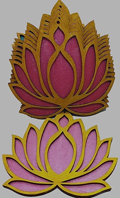 Nutts Art Craft Lotus Handmade Items Pack of 12  - Image 3