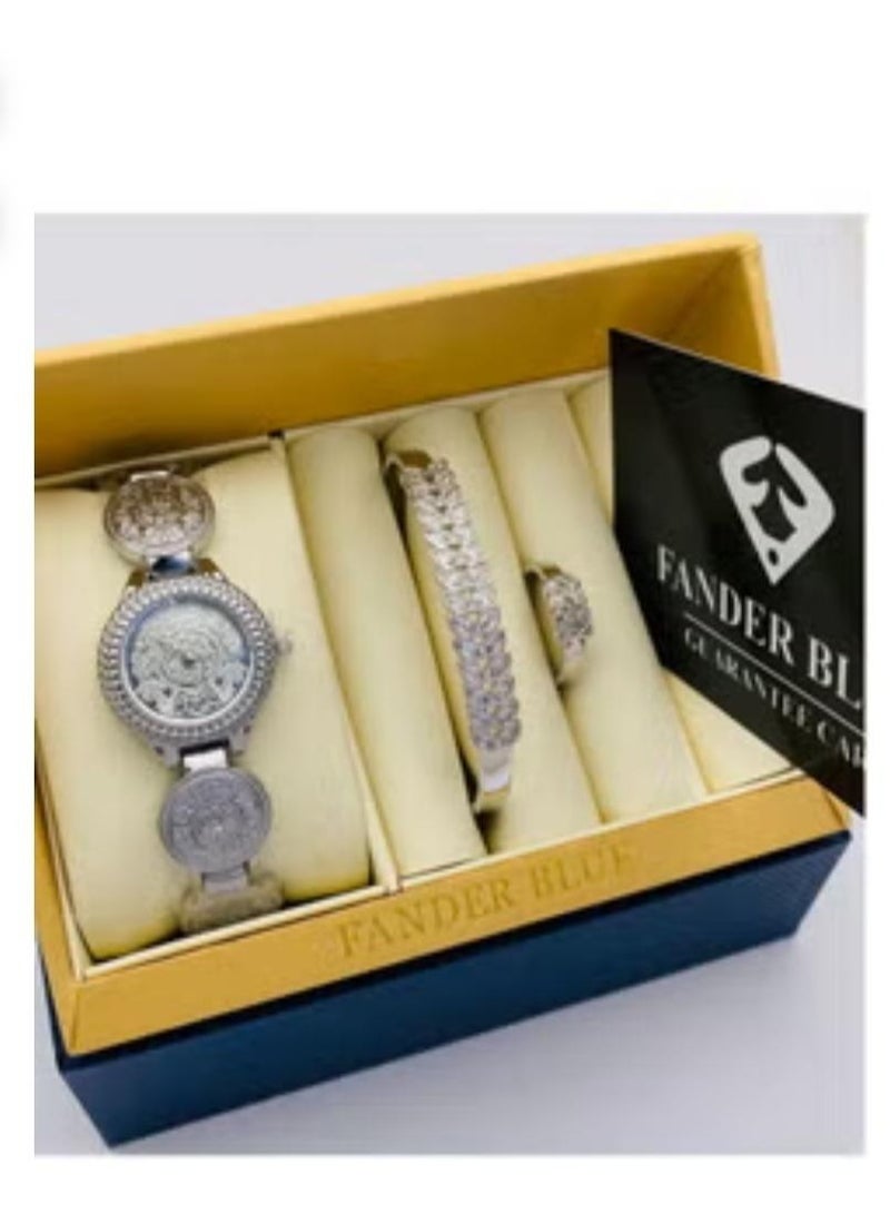 -Women's FenderBlue watch, modern steel design