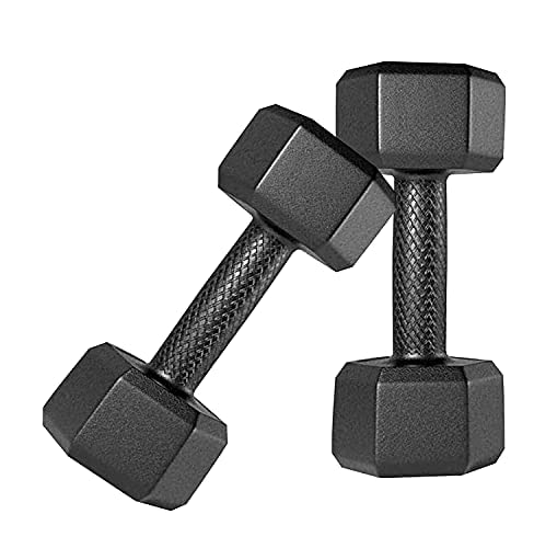 IRIS Fitness PVC Encase Coating Free Weight Hex Dumbbells Set for Strength Training, Home Gym Fitness and Full Body Workout (2kg (1kgX2)) - Image 1