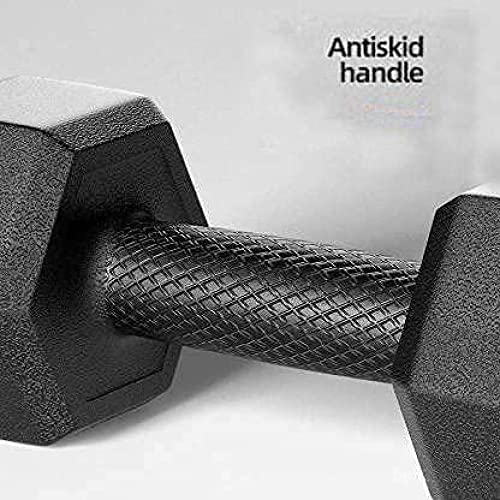 IRIS Fitness PVC Encase Coating Free Weight Hex Dumbbells Set for Strength Training, Home Gym Fitness and Full Body Workout (2kg (1kgX2)) - Image 4