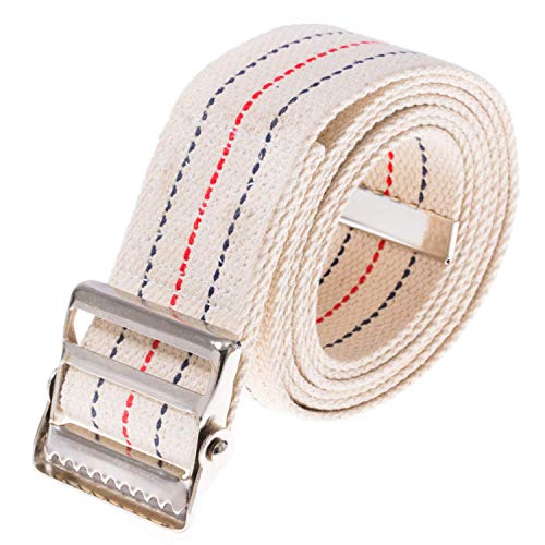 Rilekh Mulligan Mobilization Belt for Physiotherapy – Adjustable Gait Belt 90inch Length Width-2 Inch - with Metal Buckle - Transfer Walking and Standing Assist Aid for Caregiver Nurse Therapist - Image 1