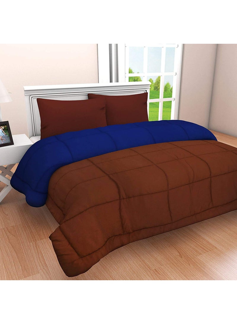 SVT SVT Microfiber 200TC Comforter Double_Coffee Blue  - Image 2