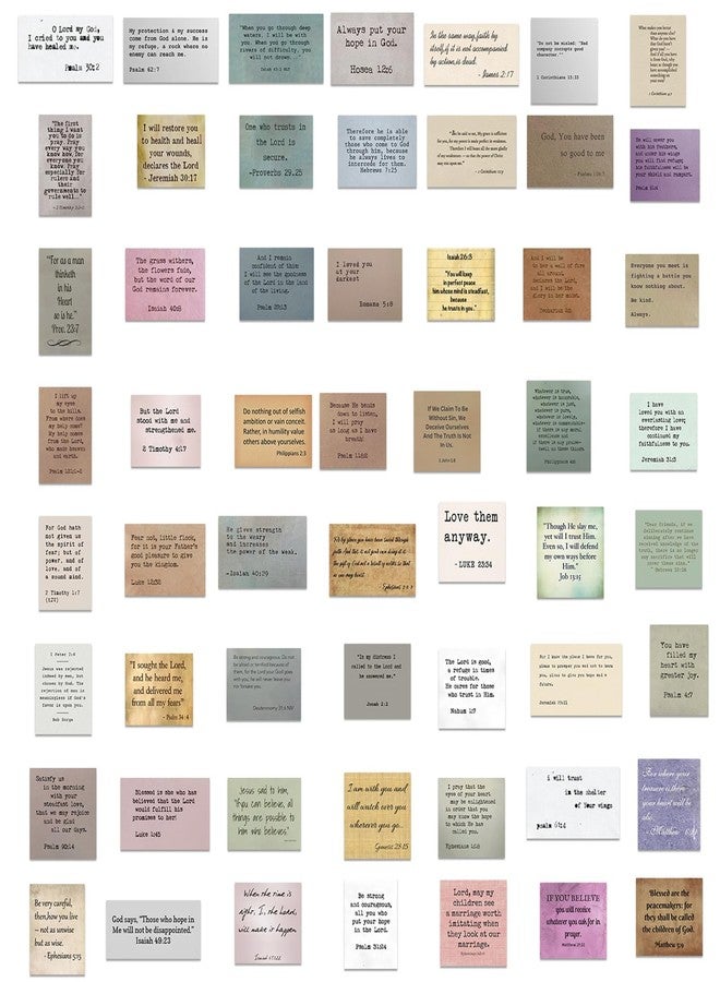 Icicrim ٦٠ قطعة من ملصقات آيات الكتاب المقدس، ملصقات آيسيكريم للكتابة على الآلة الكاتبة بتصميم الكتاب المقدس العتيق، لوازم تدوين اليوميات، لوازم سجل قصاصات مسيحية مقاومة للماء من الفينيل، هدايا مسيحية - Image 3