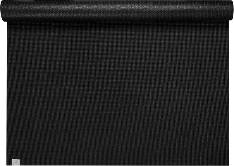 حصيرة يوغا غايام كبيرة بسماكة 7 مم للرجال والنساء، حصيرة تمرين عريضة وطويلة لليوغا والبيلاتس والتمدد والتمارين الأرضية 72 ل × 48 عرض × 7 مم، سوداء